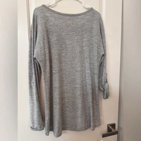 Grey floral embroidered sweater - Picture 4 of 4